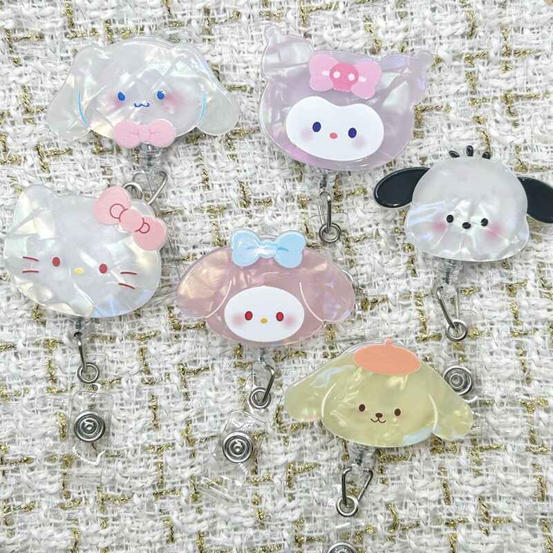 Cartoon Hello Kitty Retractable Buckle Factory Brand Nurse Doctor Retractable Rope Easy-Pull Buckle Wholesale Cartoon Hello Kitty Retractable Buckle Factory Brand Nurse Doctor Retractable Rope Easy-Pull Buckle Wholesale
