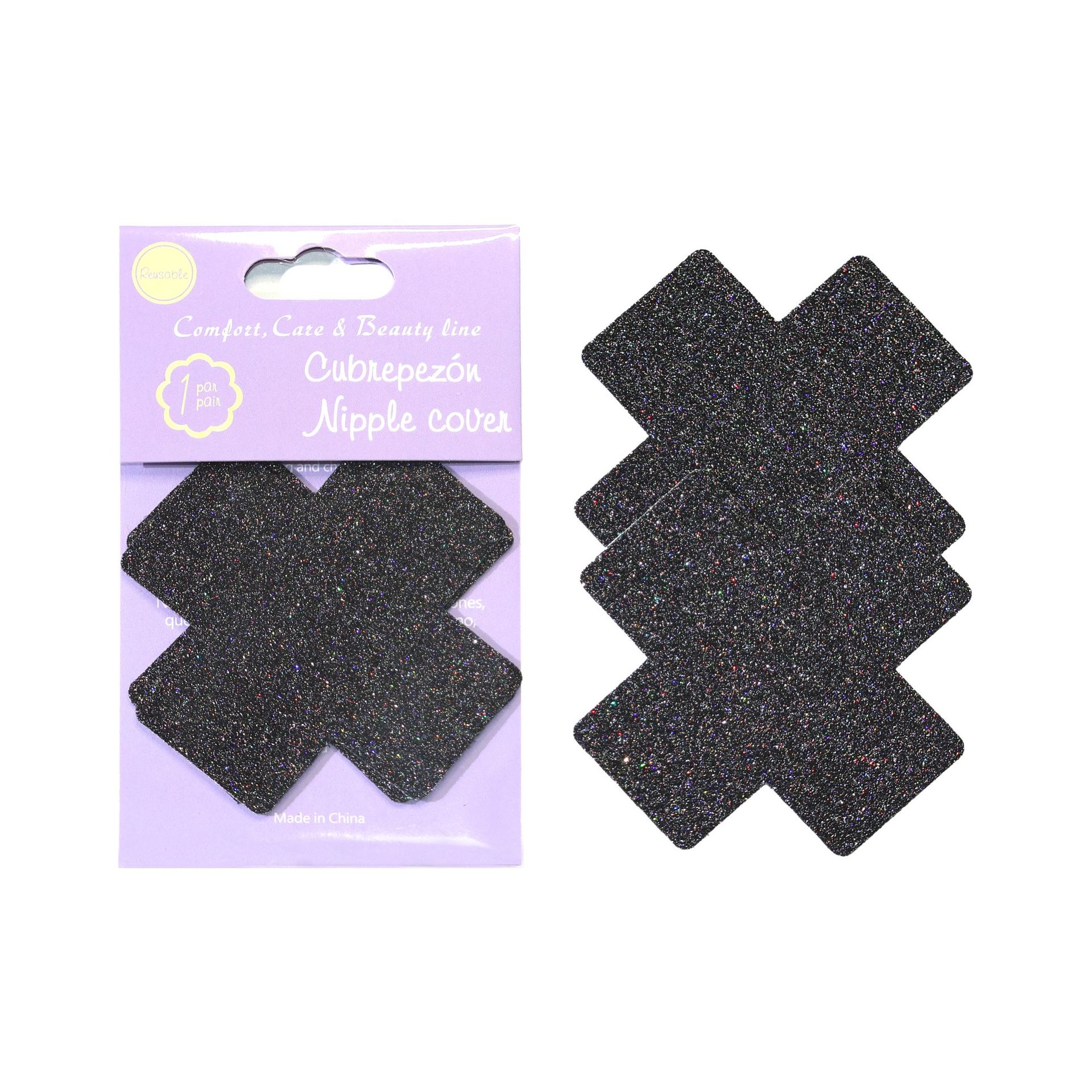 반짝이 블랙 크로스