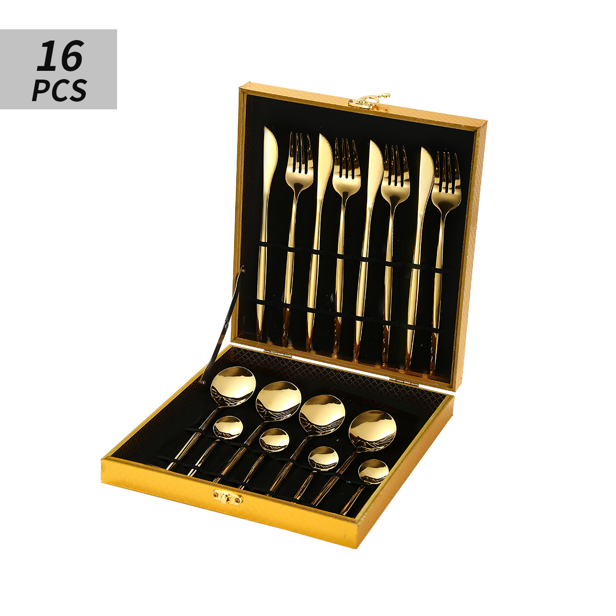 골든 16pcs [황금 나무 상자]
