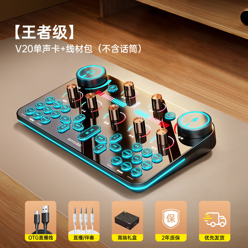 V20直播设备全套装声卡抖音唱歌手机专用录音2025新款K歌专业|undefined