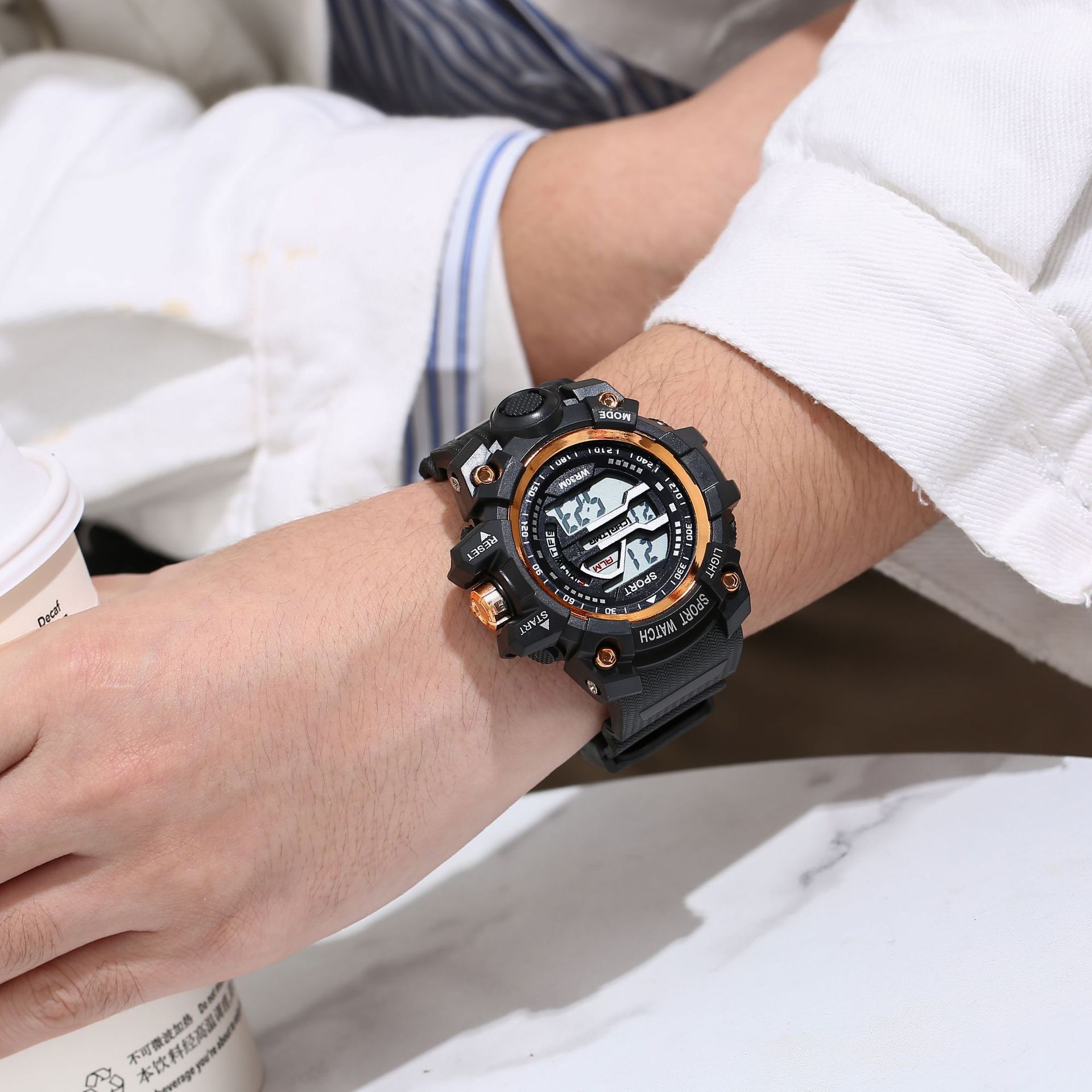 2023 nuevo reloj de moda estudiantes masculinos y femeninos coreanos simples ins deportes adolescentes estudiante de secundaria reloj despertador