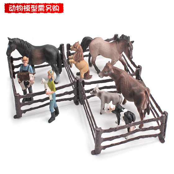 Cross-border simulation farm ranch fence accessories sand tray Greening decoration small fence pastoral scene fence ornaments
