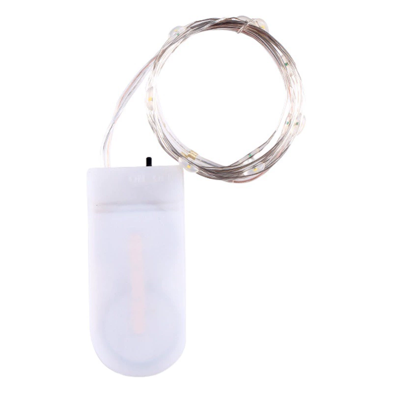 Трансграничный светодиодный светильник, кнопка, батарейный отсек, медная проволока, световая строка, небольшой световой букет, подарочная коробка, декоративная красочная световая строка 1.2m огни