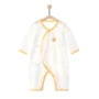 夏季薄款长袖新生儿连体衣