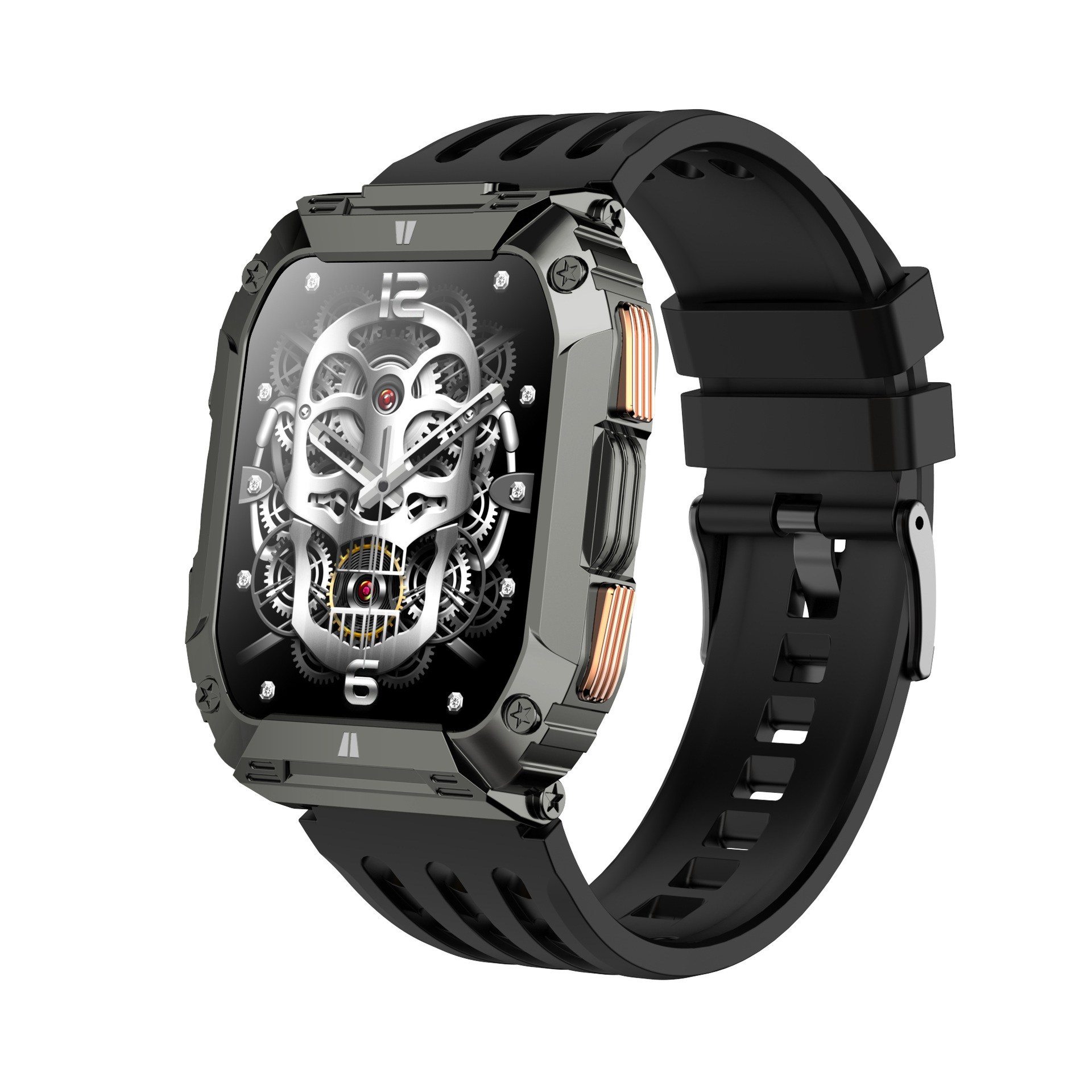G68 1,95 Zoll Smartwatch mit Anruffunktion, Herzfrequenzmessung, Blutsauerstoffmessung, IP68, 1000-mAh-Akku_voghion.com