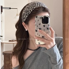 たるみが2倍に! レトロなニットのヒョウの紋様と広いカチューシャの女性の高い頭のトップのファッションのカチューシャの髪飾り