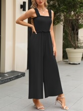 Y 27971L Off Shoulder Wide Leg Jumpsuit ¶�����������