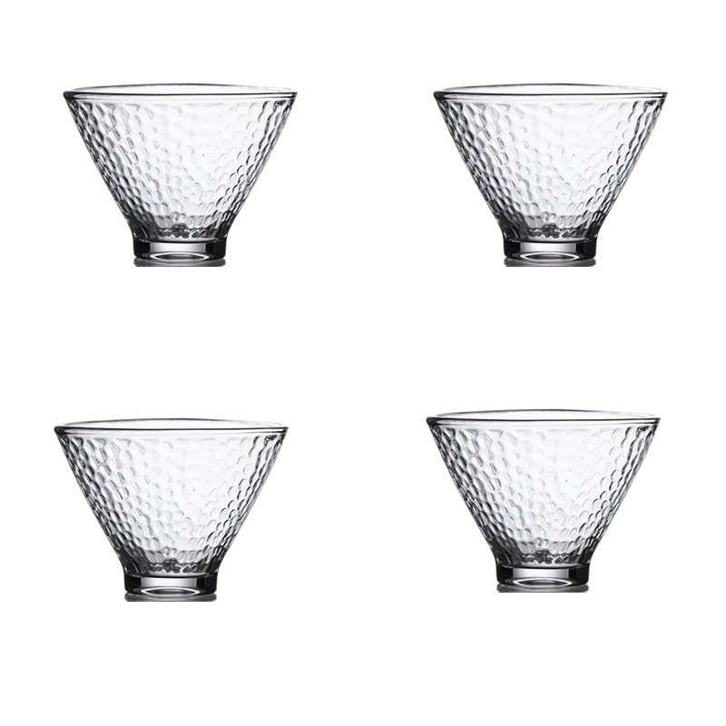Taza de té de vidrio de estilo japonés taza de té pequeña taza de cristal transparente taza de té de Kung Fu taza de té del hogar taza de té pequeña
