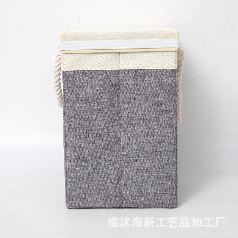 Cesta de escalera de tela personalizada transfronteriza multifuncional plegable con cajón, bolsa de transporte, canasta de almacenamiento de ropa, almacenamiento de algodón y lino