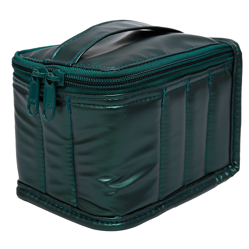 Nueva bolsa de cosméticos portátil de color puro con logotipo impreso, bolsa de cosméticos simple, bolsa de lápiz labial portátil de viaje transfronteriza, venta al por mayor