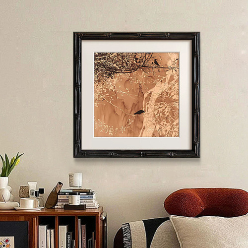 French Niche Retro Living Room Decorative Painting, Ancient Style Entrance Hall Corridor Wall Art for Bedroom Study Room Hanging Picture