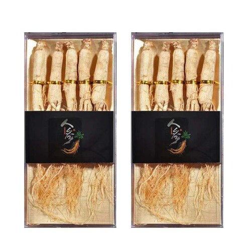 Factory-wholesale Changbai Mountain Ginseng: Raw Sun-Dried Ginseng in Gift Box, Northeastern Specialty—Whole White-Bearded Dried Ginseng, White Ginseng