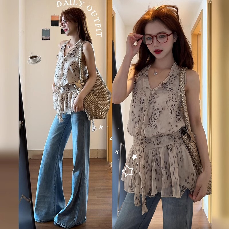 Official Picture and Real Price French Style Beautiful Back Camisole Women's Summer New Style Backless Sleeveless Halter Top Design