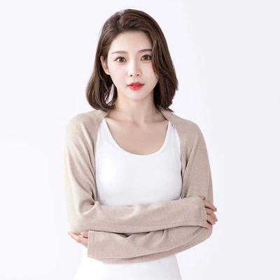 Seat belt shoulder pad Women, Long-Sleeved Arm Sleeves, Shoulder Pads - camel-standard