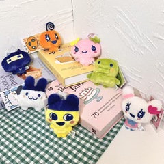 奇妙でかわいいちびたまご子まめきぬいぐるみペンダントキーホルダー人形小さなペンダントギフト