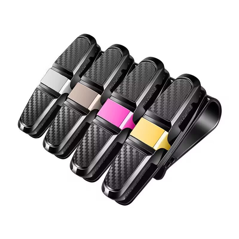 Car Glasses Clip Multifunctional Car Sunglasses Holder Eye Box Car Sun Visor Sunglasses Storage Clip