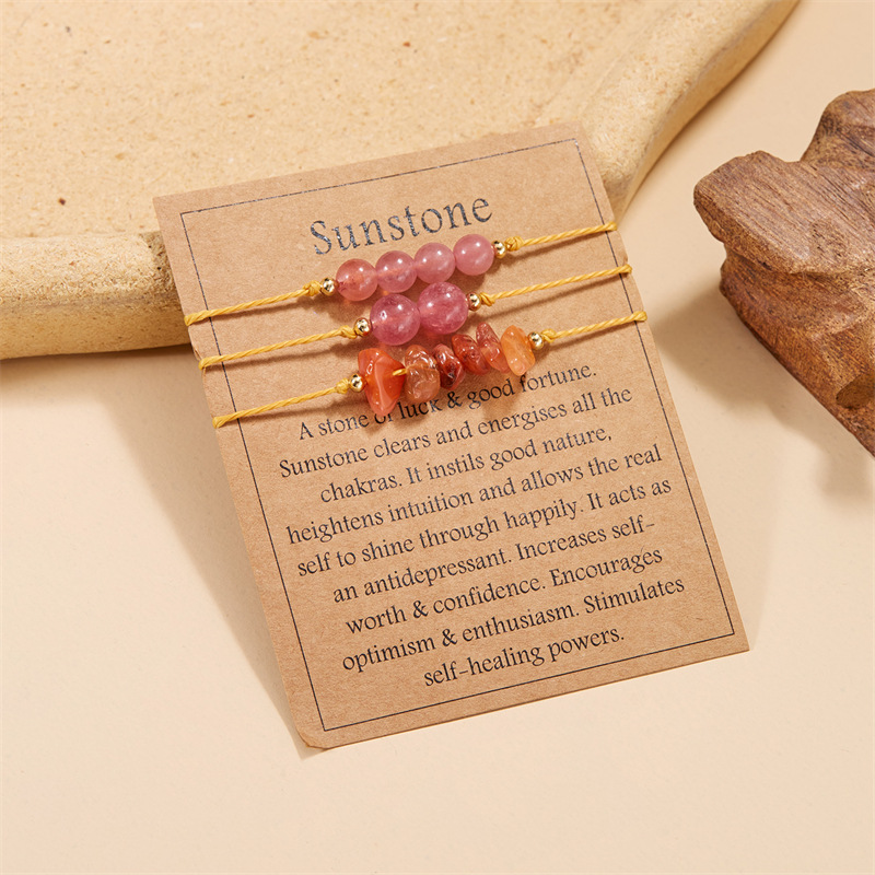12g Weight Bracelets Classification 1 Set Quantity Daily Occasion natural stone Material Geometric Pattern Unisex Gender Beaded, Braid Design Simple Style Style Simple Style Geometric Natural Stone Bracelets In Bulk 19