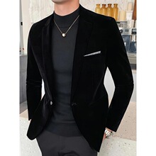 J 12281 Golden Velvet Blazer ��ɫ�������װ ����ѷ�羳ŷ����
