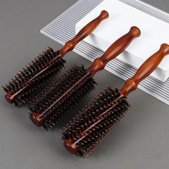 Factory wholesale lotus wood boar bristle nylon anti-static curly hair comb straight twill straight hair fluffy styling hair comb