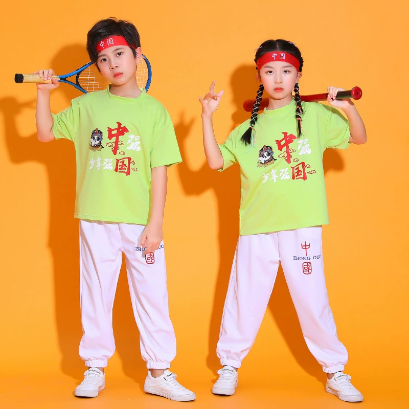 61 детский костюм Черлидинга школьное детское Спортивное платье для церемонии открытия новый костюм для выступлений с короткими рукавами для девочек