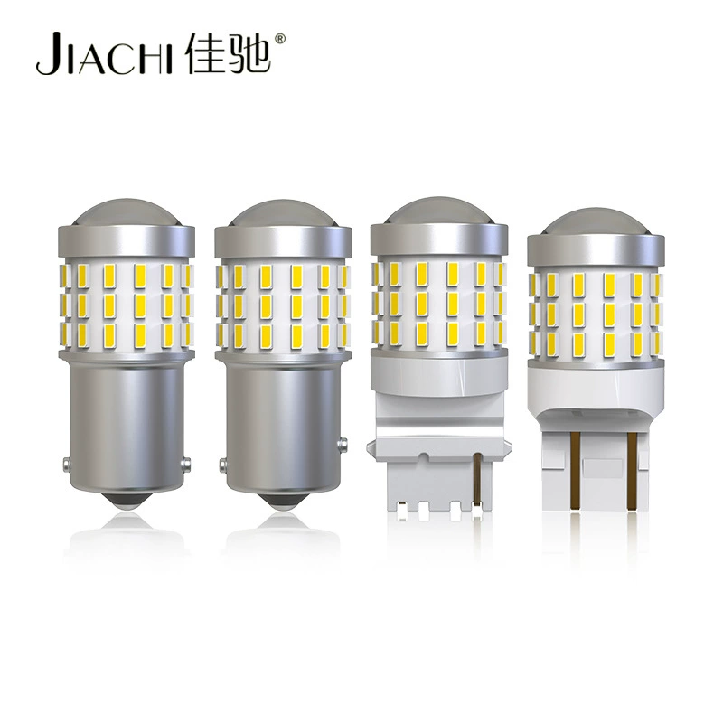 Светодиодный Автомобильный Свет 1157 автомобильный стоп-сигнал 1156 7443 3157 Автомобильный свет 3014 сигнальный свет 54 задний фонарь