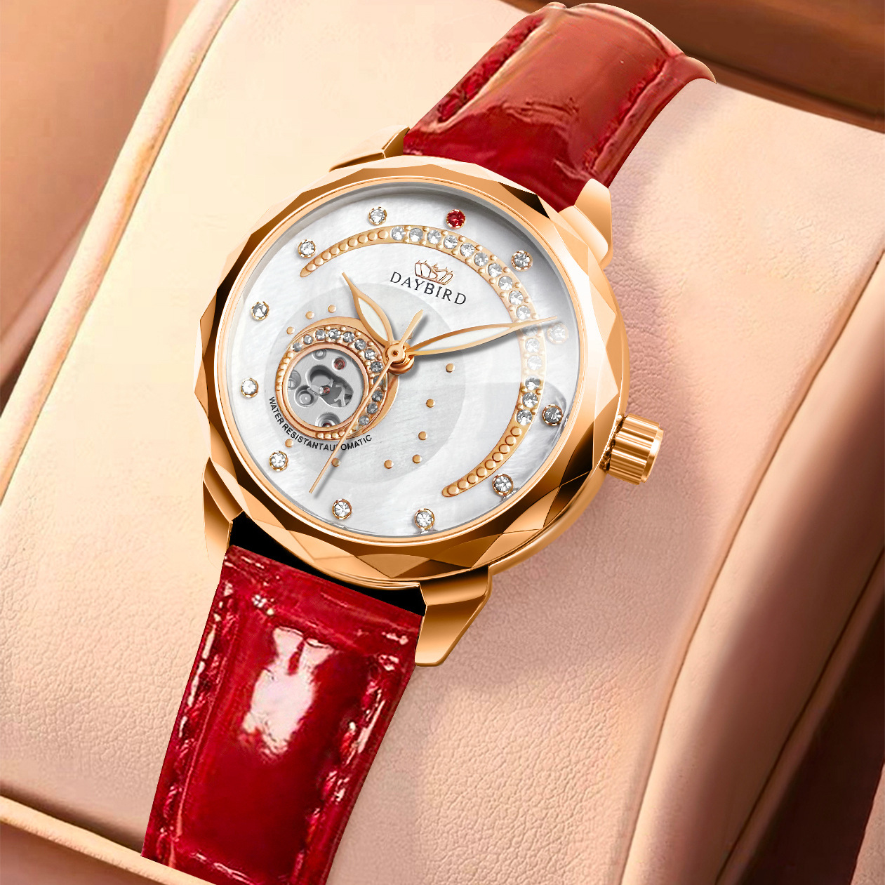 Daybird New Decorative High-End Date Night Star and Moon Series Watch Fully Automatic Mechanical Women's Watch