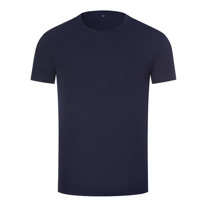 80 hombres de hombro recto, lujo ligero, alta calidad, color sólido, media manga, camiseta de manga corta, algodón de caballo, camiseta para hombres, personalización de verano
