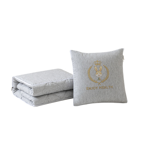 Two-in-one pillow and quilt, logo gift, two-in-one sofa cushion, office lunch break quilt, car lumbar support