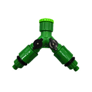 Water pipe water separator quick connector inner wire water separator ball valve 812 quick plug two outlet ball valve