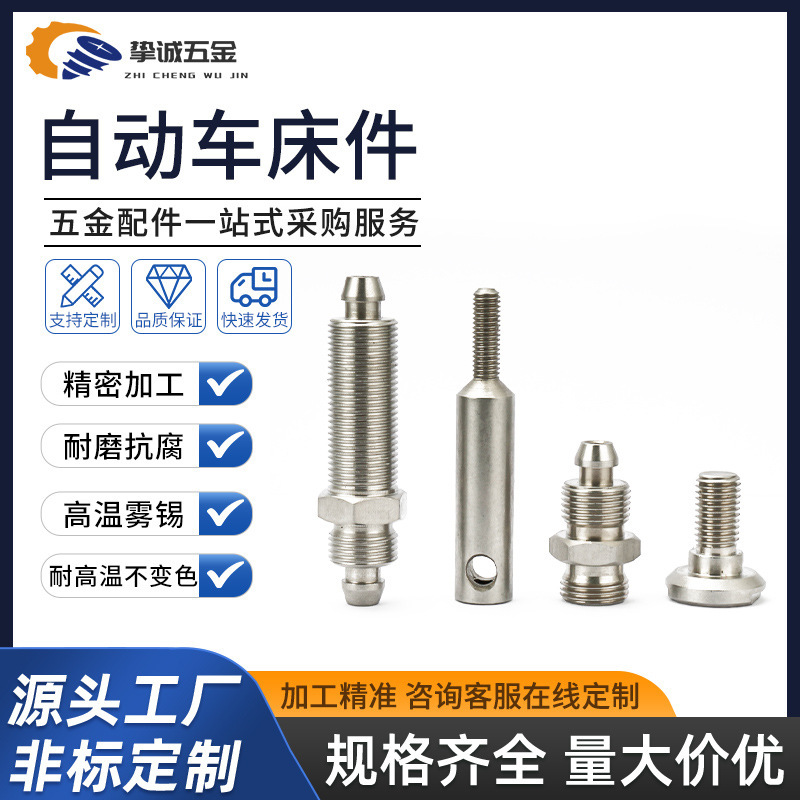 Manufacturer of Automatic Lathe Parts Processing 304 Stainless Steel Non-Standard Hardware Cnc Lathe Wholesale High Precision