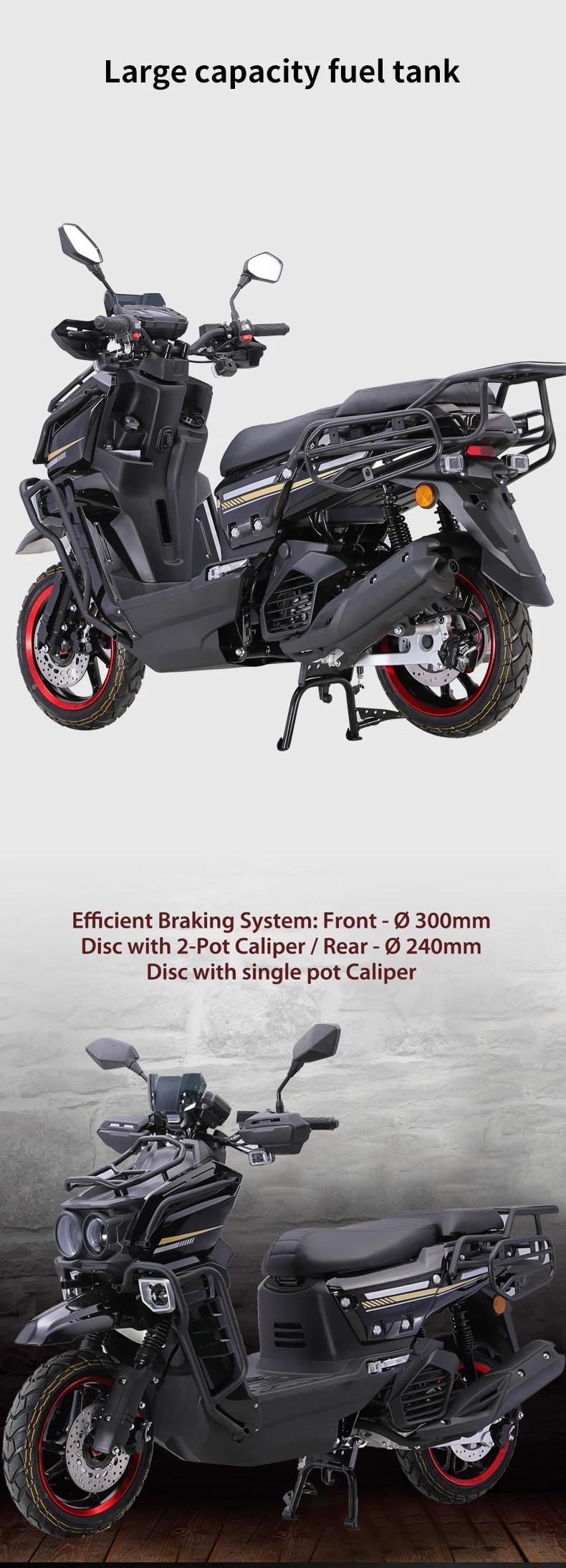 New Year Export Fuel Ws Defender Motorcycle 150Cc Adult Fuel-Saving Scooter Available for Wholesale
