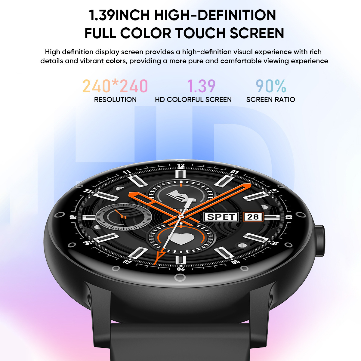 Reloj inteligente con pantalla a color S88, reloj inteligente con llamadas Bluetooth D10