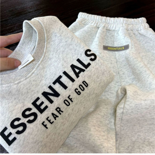 Boys' fleece suit autumn and winter  new boys' thickened tops and pants children's style sweatshirt two-piece set