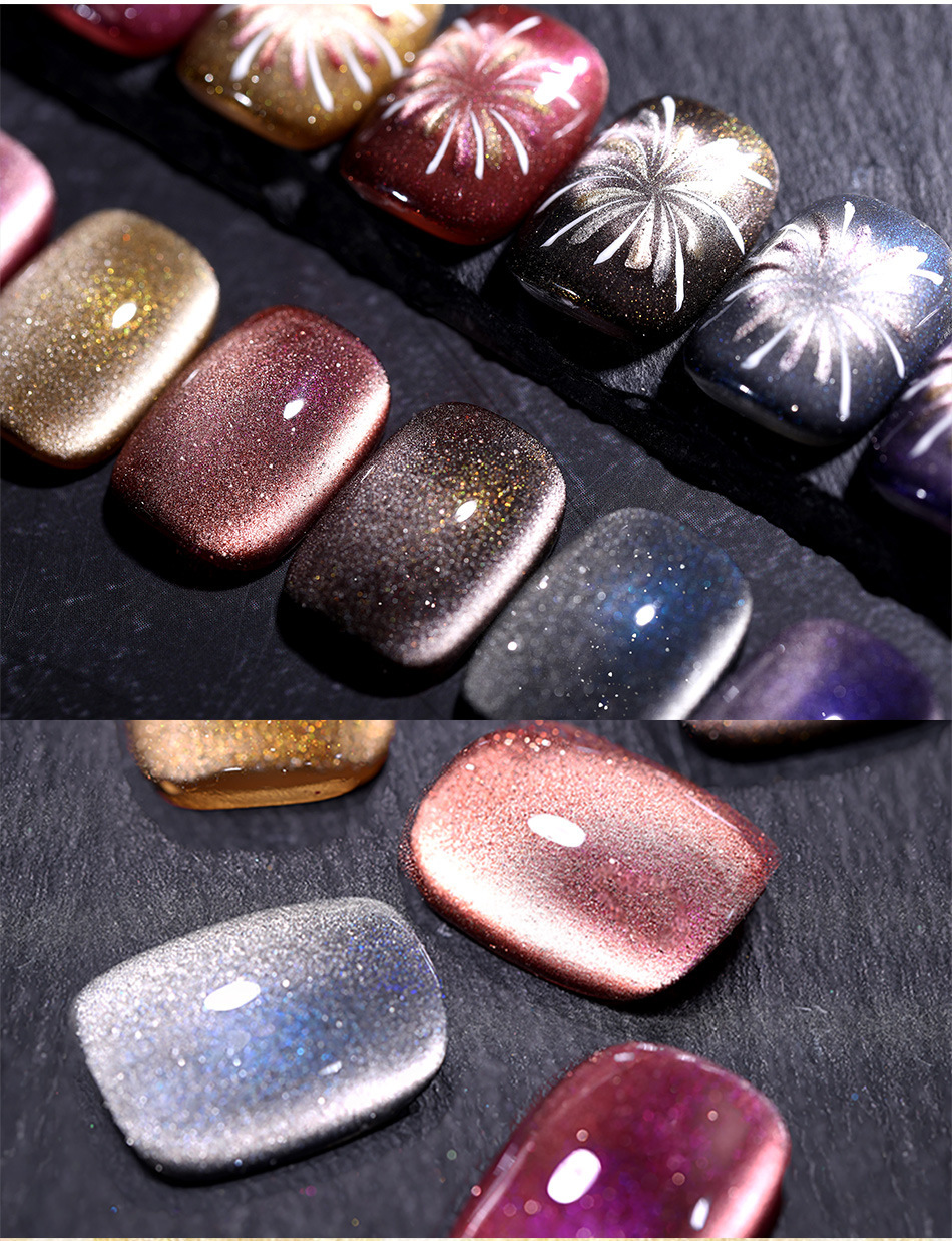 BORN PRETTY Colla per occhi di gatto in ceramica bianca al chiaro di luna Colla per fototerapia con cristalli di diamante lampeggianti autunnali e invernali_voghion.com