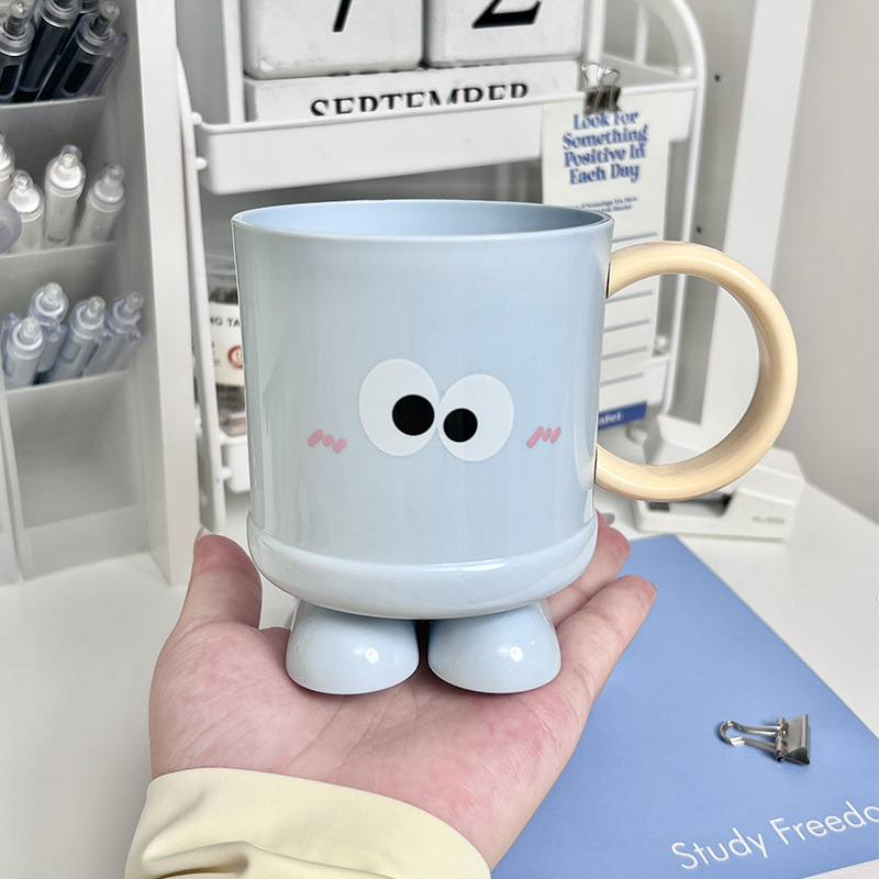 アニメかわいい大きな目うがいカップ男女共通歯カッププラスチック歯カップ洗面カップ歯ブラシカップカップル|undefined