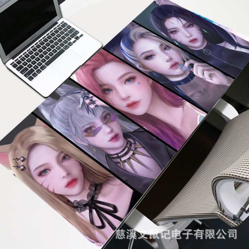 LOL regalo atajo de teclado alfombrilla de ratón gran estera de mesa de pollo juego de Internet café e-deportes Escritorio de oficina pad teclado pad