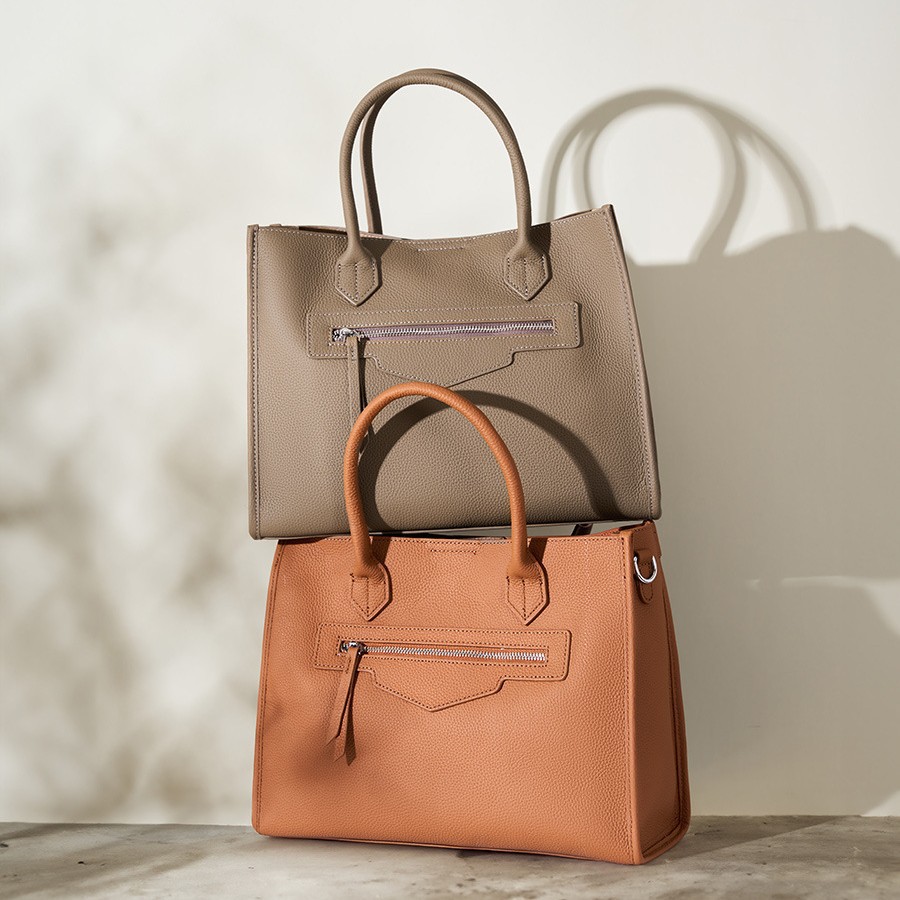 Large Capacity Women's Genuine Leather Tote Bag, Niche Designer High-End Commuter Laptop Briefcase - Thumbnail 4