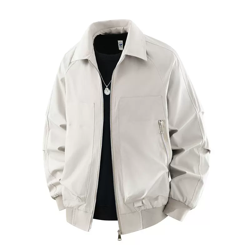 飞行员夹克外套男春秋季2025新款潮牌翻领工装行政棒球服男款