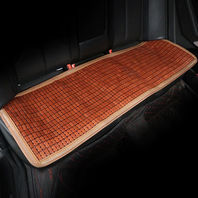 Cool pad | Breathable Mahjong Bamboo Sheet Three-Piece Set - brown-narrow-edge-bamboo-slices-back-row