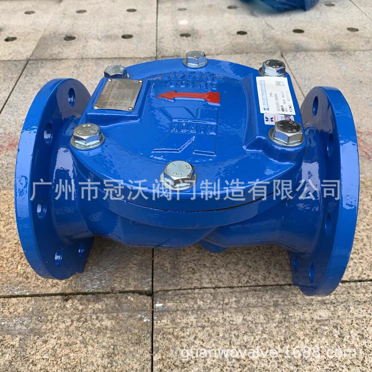 冠龙阀门球墨铸铁止回阀 法兰止回阀 法兰橡胶瓣逆止阀止回阀