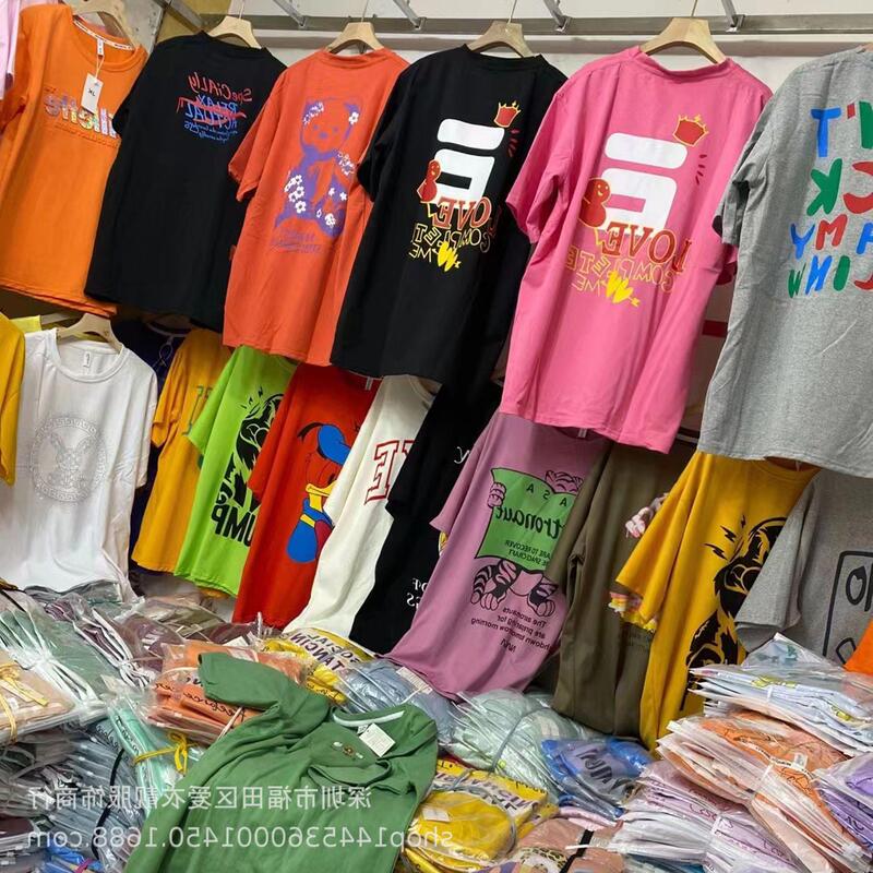 Women's Clothing with Extra Size and Plus Size Options, Cheap Workwear, Women's Short-Sleeved T-Shirts, Wholesale Supply for Market Stalls in Towns and Villages