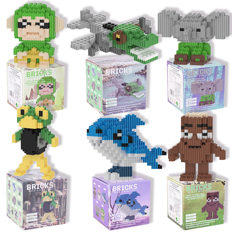 Cross-Border Foreign Ai Shanghai Jing Wooden Stick People Nike Shark Building Blocks Male and Female Student Hand-Made Toy Ornaments Cross-Border Foreign Ai Shanghai Jing Wooden Stick People Nike Shark Building Blocks Male and Female Student Hand-Made Toy Ornaments