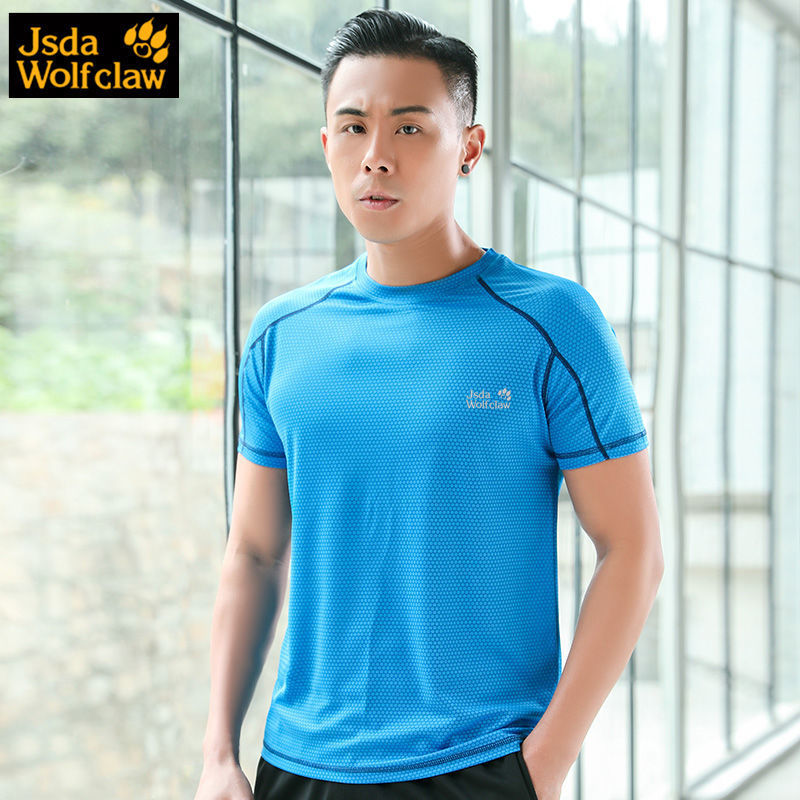 Equipo corriendo ropa de secado rápida mujer suelta al aire libre ropa de secado rápida deportiva de manga corta camiseta de hombre gran fábrica comercio al por mayor