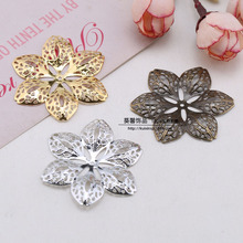 DIY饰品配件 古风材料 44mm中孔六角花 六瓣花片