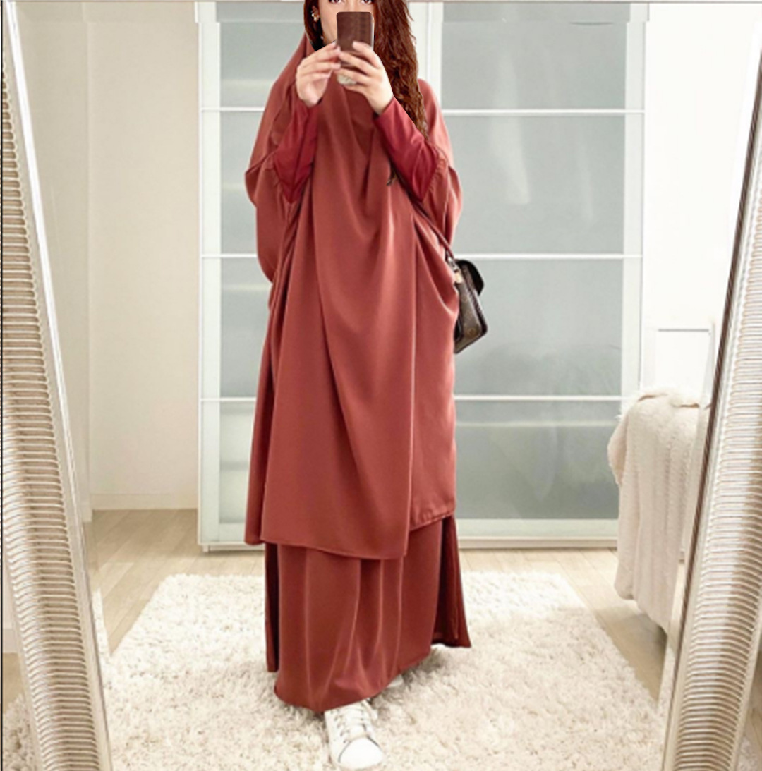 2025 New Hot Sale Large Hem Solid Color Long Robe Loose Suit Dress_ecoleips.com