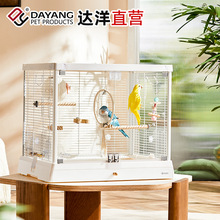 新款达洋鸟笼5000B4001B5001B6001B6045别墅家用大号豪华鹦鹉笼