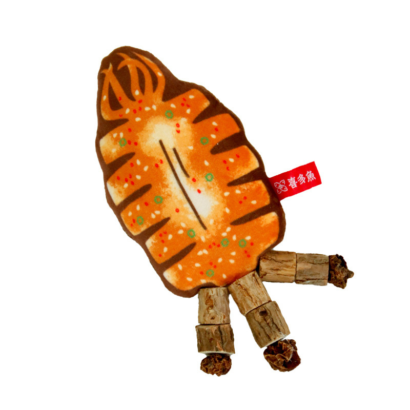 Nuevos productos juguetes para gatos huesos de pescado Mutian Polygonum imitación de pescado rechinar los dientes