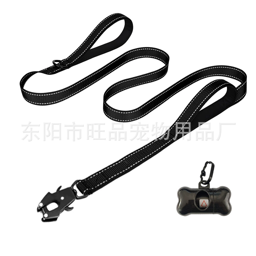 Ручка для домашних животных Нейлон отражающие двойные ручки для собак