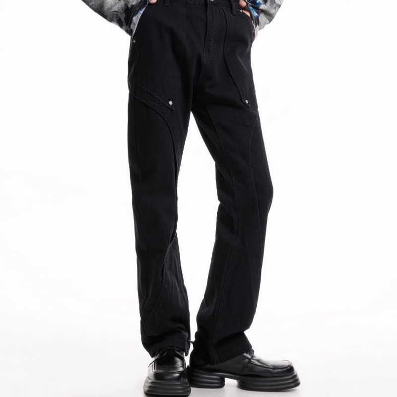 Autumn and Winter Logging Pants Men's Vibe Loose High Street Slimming Jeans Carhart Rivet Stitching Casual Pants Autumn and Winter Logging Pants Men's Vibe Loose High Street Slimming Jeans Carhart Rivet Stitching Casual Pants