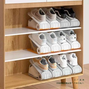 Space-Saving Shoe Storage Shoe Box Storage Box Transparent Shoe Cabinet Layered Partition Shoe Box Folding Shoe Rack